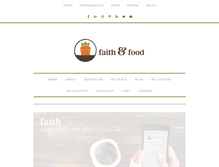 Tablet Screenshot of faithandfood.org